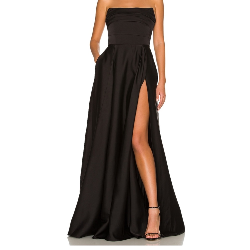 Sau Lee Heidi Gown Black, size 2